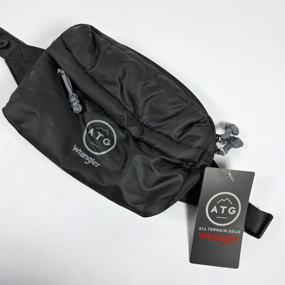 Wrangler ATG Belt Bag Black All Terrain Gear Fanny Pack Crossbody NWT